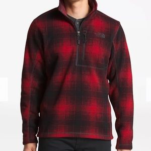 north face plaid pullover